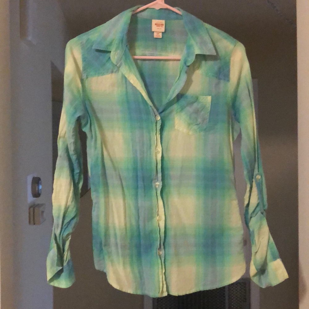 Mossimo plaid button down